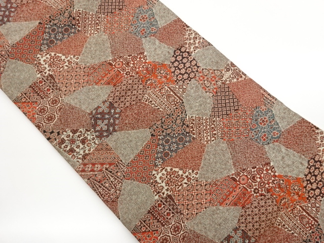JAPANESE NAGOYA OBI / WOVEN GEOMETRIC